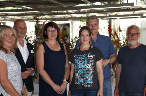 Z leva: Jana Tluková, Wolfgang Hilbich (FDF), Helena Podubníčková, Thea Kornherr, Milan Jedlička, Andreas Faber (FDF)