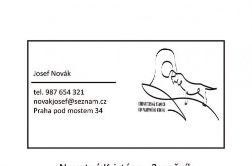 logo chovatelské stanice českých fousků  "Od Pastevního vrchu"