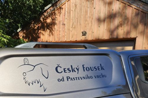 Logo chovatelské stanice českých fousků "Od Pastevního vrchu"
