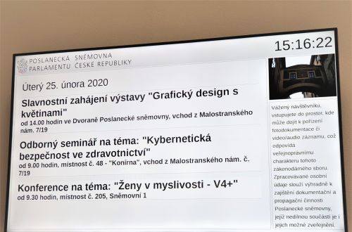 Oficiální program Poslanecké sněmovny