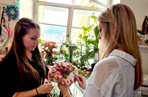 Kytice pro paní prezidentku Maďarska Katalin Novákovou