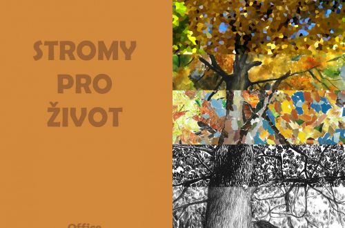 Návrh žákyně Hoffmannové na obal sešitu pro soutěž Office Depot.